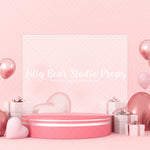 Heart Podium - Lilly Bear Studio Props, all my heart, balloon hearts, be still my heart, candy hearts, cupid, FABRICS, girl, girls, heart, heart flowers, heart love, heart of gold, hearts, hearts and arrows, hearts bokeh, i love you, love, love is in the air, love shop, love wall, pastel hearts, pattern hearts, pink, pink balloon heart, pink heart, pink heart wall, pink hearts, valentine, valentines, valentines day