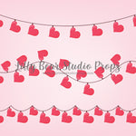 Heart Strings by Lilly Bear Studio Props sold by Lilly Bear Studio Props, FABRICS - heart love - heart pattern - hearts