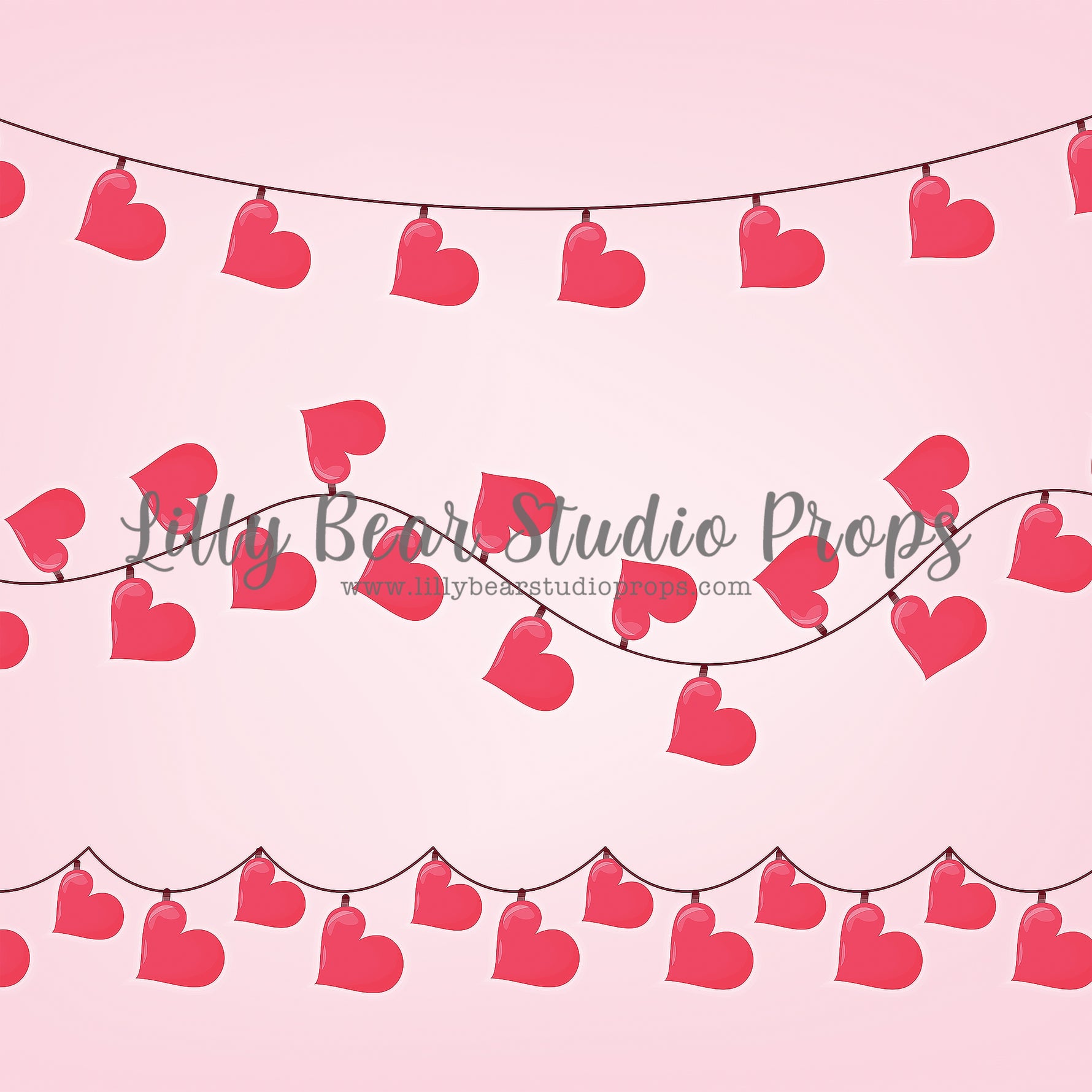 Heart Strings by Lilly Bear Studio Props sold by Lilly Bear Studio Props, FABRICS - heart love - heart pattern - hearts