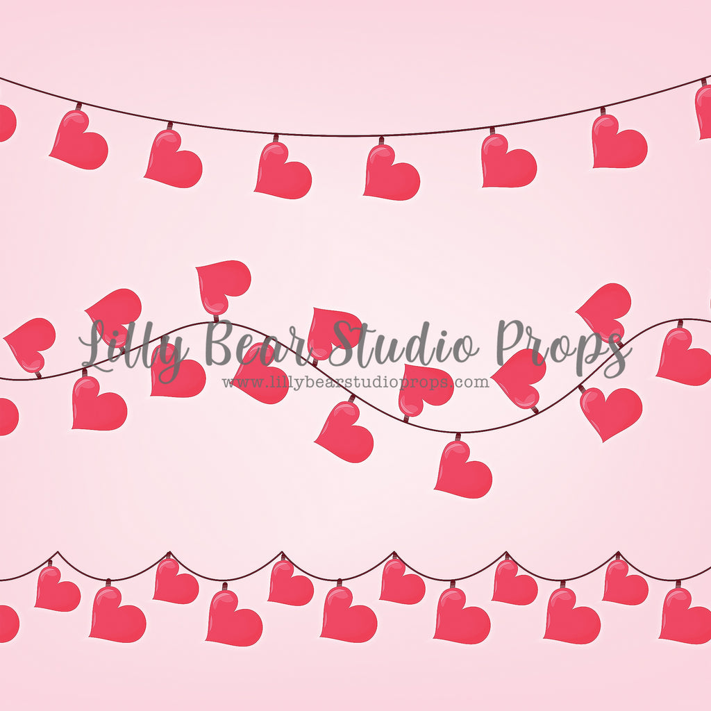 Heart Strings by Lilly Bear Studio Props sold by Lilly Bear Studio Props, FABRICS - heart love - heart pattern - hearts