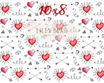Hearts and Arrows by Lilly Bear Studio Props sold by Lilly Bear Studio Props, arrows - cupid - FABRICS - heart - heart