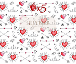 Hearts and Arrows by Lilly Bear Studio Props sold by Lilly Bear Studio Props, arrows - cupid - FABRICS - heart - heart