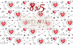 Hearts and Arrows by Lilly Bear Studio Props sold by Lilly Bear Studio Props, arrows - cupid - FABRICS - heart - heart
