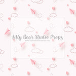 HEARTS IN THE SKY - Lilly Bear Studio Props, arrow heart, arrows, balloons, clear balloons, clouds, cupids arrow, door, door wall, doors, doorway, FABRICS, girl, girl balloons, gold balloons, heart, heart brick, hearts and arrows, love balloon, paper airplanes, paper planes, pink clouds, pink doors, valentine, valentine clouds, valentine doors, valentine's card, valentines, valentines day