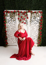 Hedge Of Roses by Meagan Paige Photography sold by Lilly Bear Studio Props, FABRICS - floral - garden - rose garden - r