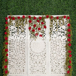 Hedge Of Roses by Meagan Paige Photography sold by Lilly Bear Studio Props, FABRICS - floral - garden - rose garden - r