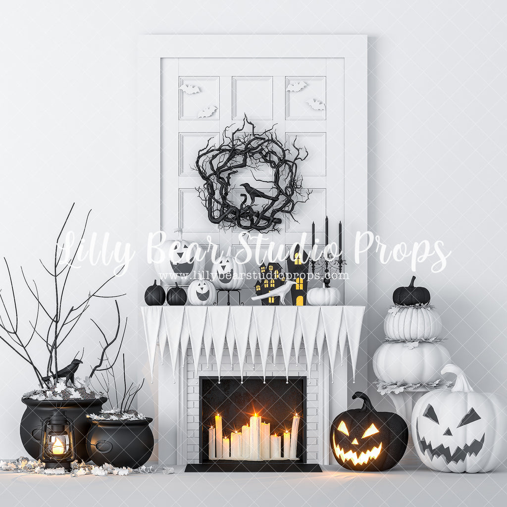 Hello Gourd-geous by Lilly Bear Studio Props sold by Lilly Bear Studio Props, bat - bats - black and white - candels