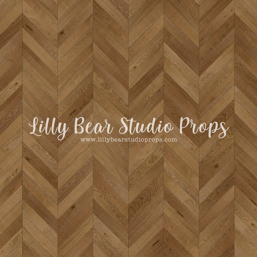 Herringbone Wood Planks LB Pro Floor by Lilly Bear Studio Props sold by Lilly Bear Studio Props, barn wood - brown wood