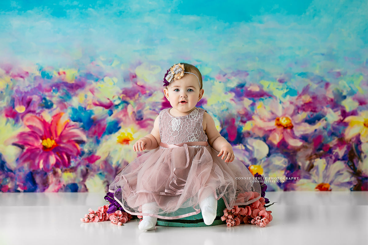 Spring Day by Lilly Bear Studio Props sold by Lilly Bear Studio Props, FABRICS - field of flowers - floral - flowers