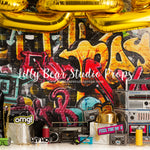 Hip Hop Movement by Lilly Bear Studio Props sold by Lilly Bear Studio Props, 1990 - 90s - art - chain - FABRICS - graff