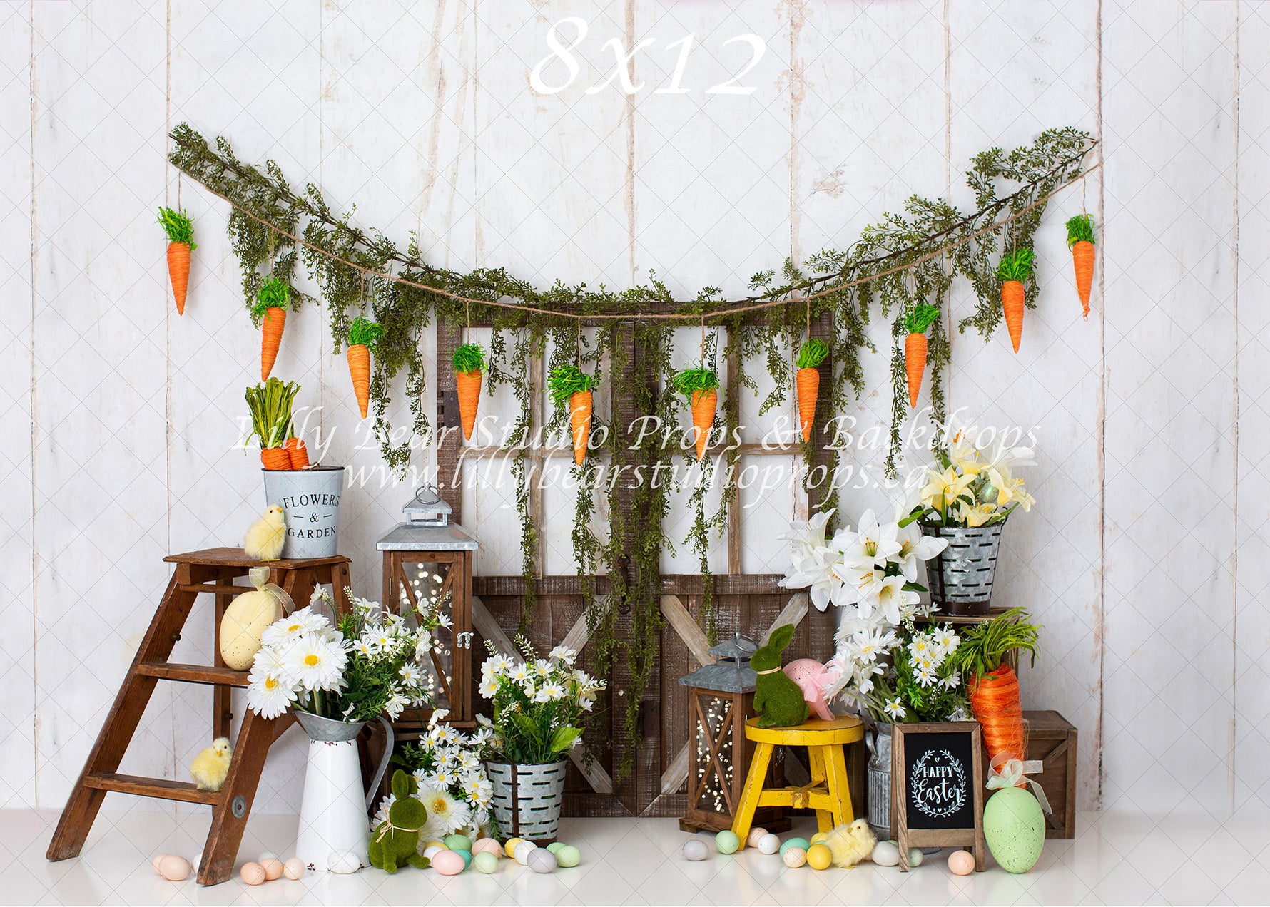 Hippity Hop by Anything Goes Photography sold by Lilly Bear Studio Props, boy - bunny - carrot - easter - FABRICS - gir