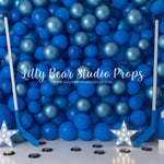 Hockey blues - Lilly Bear Studio Props, balloon, balloon arch, balloon garland, balloon party, balloon wall, balloons, birthday, blue, blue and white, blue balloon garland, blue balloon wall, blues, boy, boy birthday, boy sports, boy theme, boys, cake smash, confetti balloons, first birthday, hockey, hockey puck, hockey sport, hockey star, hockey stick, leaf hockey, maple leaf, maple leafs, one year, party, sky blue, smash, smash birthday, sport birthday, star marquee, stars