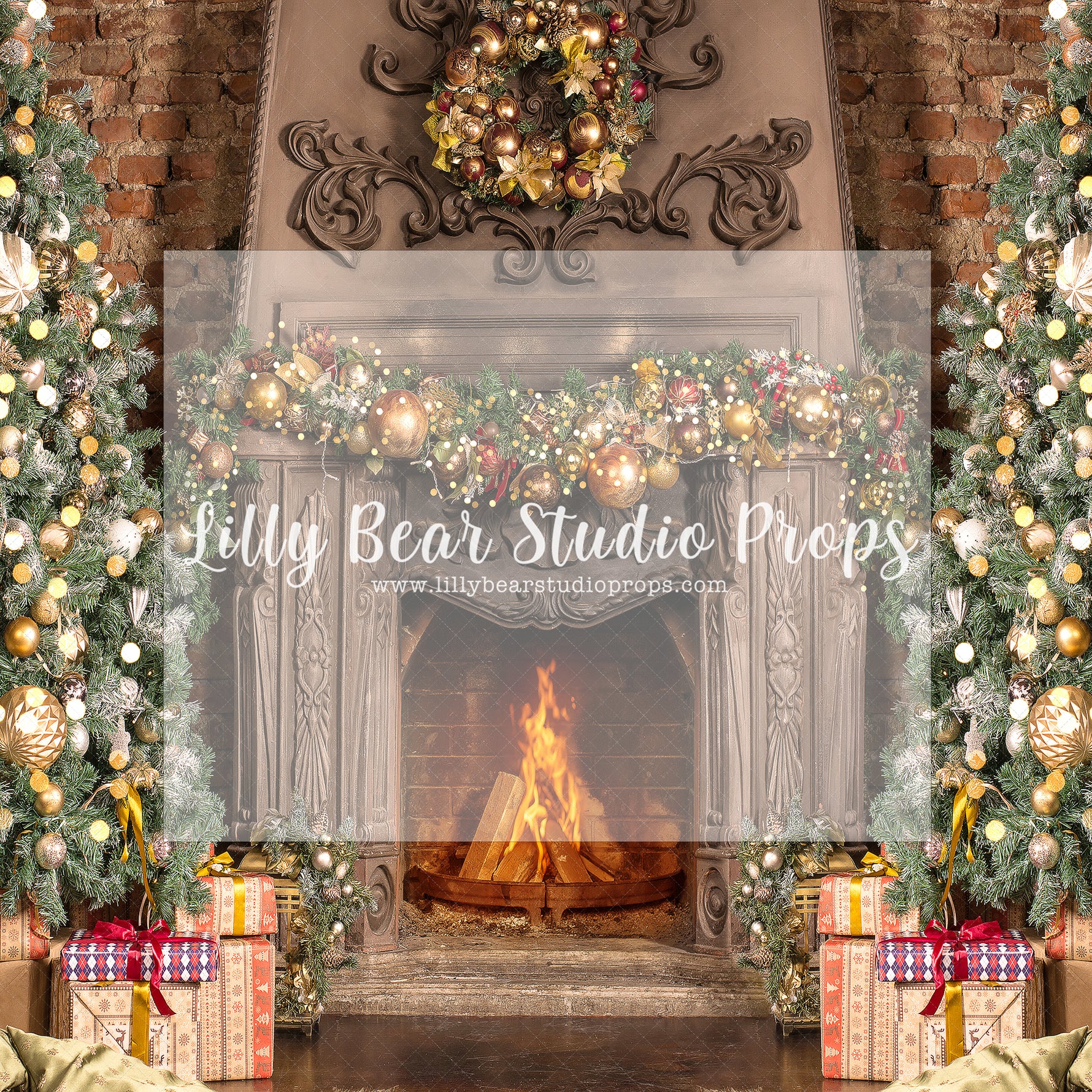 Holiday Splendor - Lilly Bear Studio Props, christmas, Cozy, Decorated, Festive, Giving, Holiday, Holy, Hopeful, Joyful, Merry, Peaceful, Peacful, Red & Green, Seasonal, Winter, Xmas, Yuletide