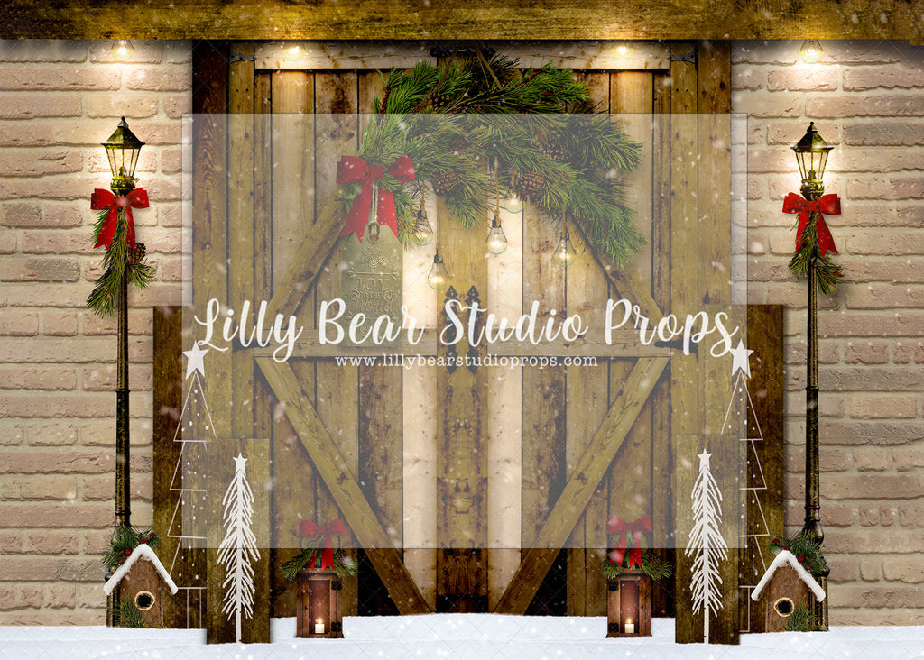 Holiday Barn - Lilly Bear Studio Props, boho christmas fireplace, candles, candy cane, christmas, christmas fireplace, christmas snow, christmas train, christmas tree farm, Cozy, Decorated, Fabric, FABRICS, Festive, fireplace, gingerbread, gingerbread house, Giving, Holiday, Holy, Hopeful, joy wreath, Joyful, lollipop, lollipops, Merry, Peaceful, Peacful, Red & Green, santa, santa candy cane, Seasonal, train tracks, tree farm, white fireplace, winter, wreath, Xmas, Yuletide