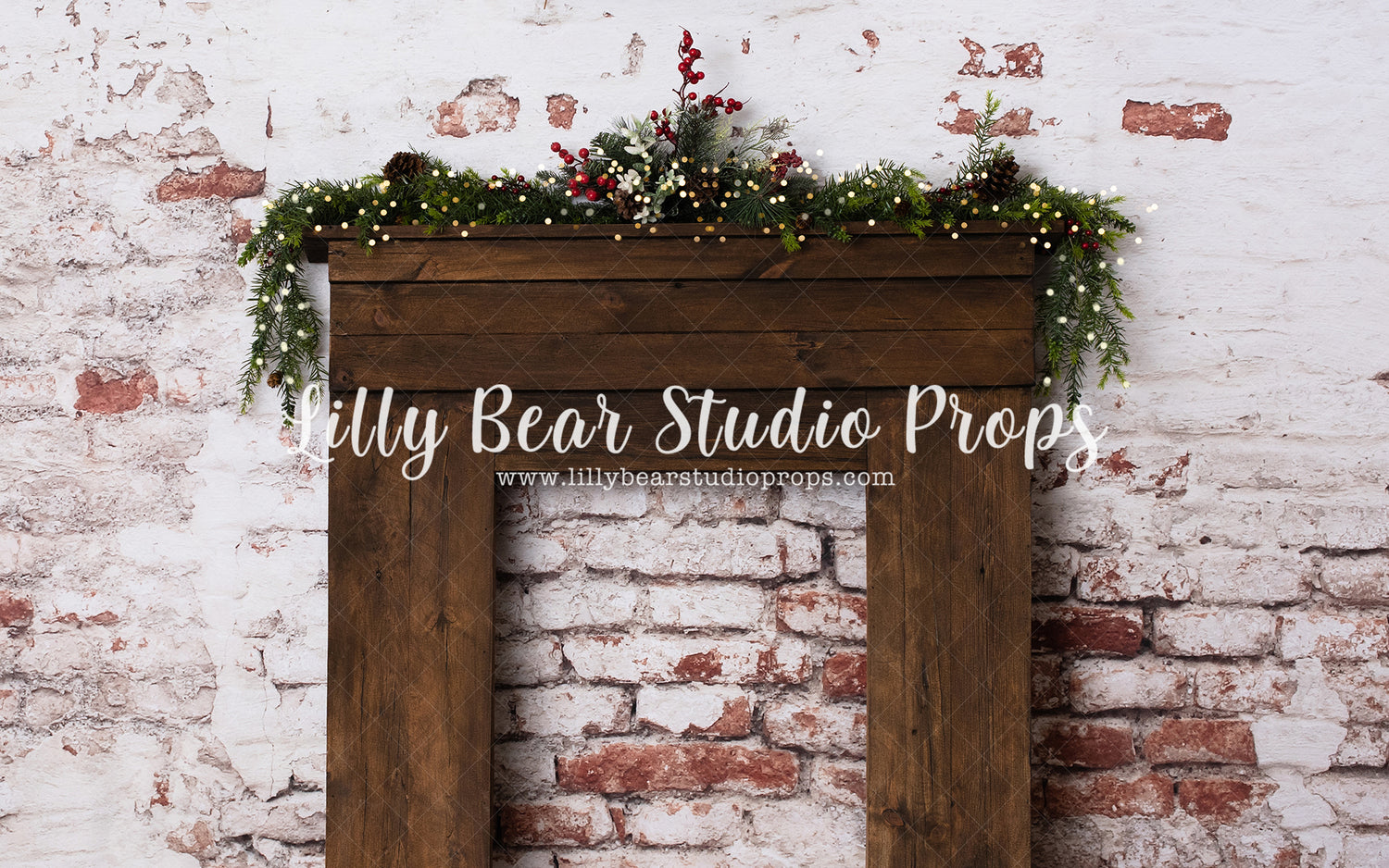 Holiday Headboard by Amber Costa Photography sold by Lilly Bear Studio Props, christmas - christmas headboard - fancy h