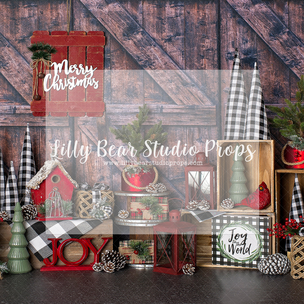 Holiday Joy - Lilly Bear Studio Props, christmas, Cozy, Decorated, Festive, Giving, Holiday, Holy, Hopeful, Joyful, Merry, Peaceful, Peacful, Red & Green, Seasonal, Winter, Xmas, Yuletide