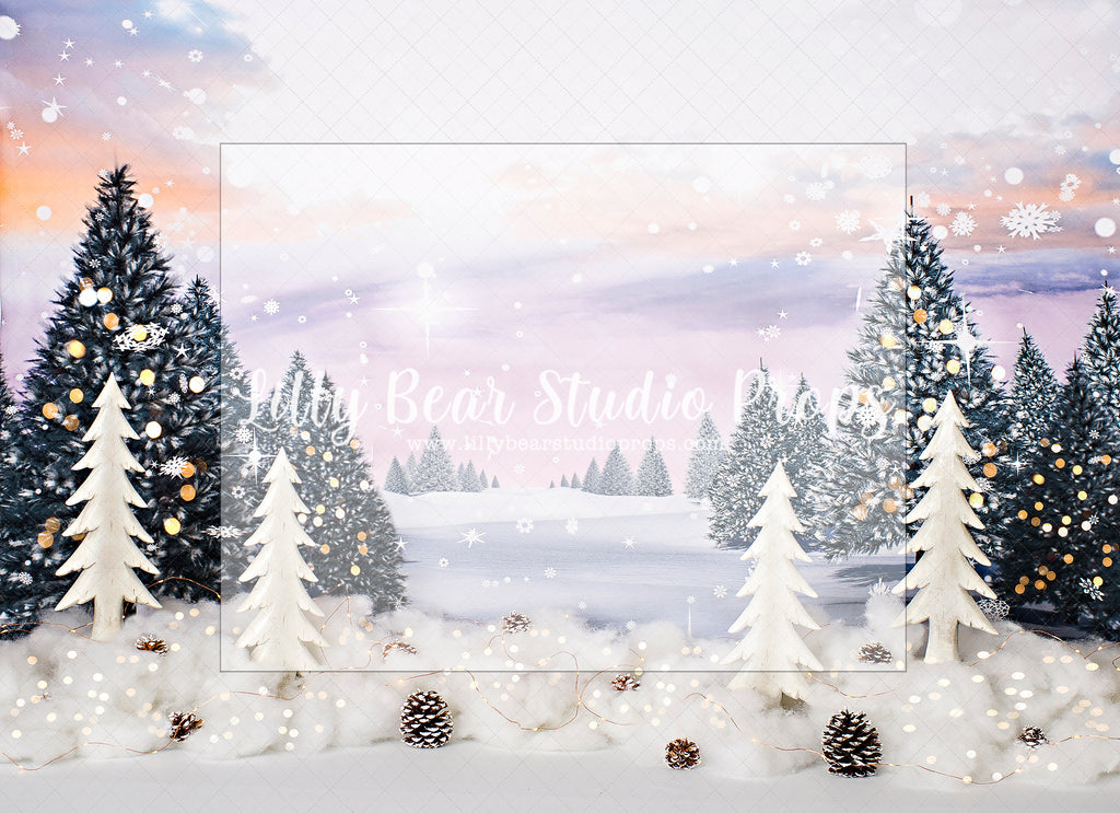 Holiday Northern Lights - Lilly Bear Studio Props, christmas, Cozy, Decorated, Festive, Giving, Holiday, Holy, Hopeful, Joyful, Merry, Peaceful, Peacful, Red & Green, Seasonal, Winter, Xmas, Yuletide