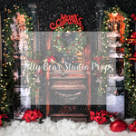 Holiday Store Front - Lilly Bear Studio Props, christmas, Cozy, Decorated, Festive, Giving, Holiday, Holy, Hopeful, Joyful, Merry, Peaceful, Peacful, Red & Green, Seasonal, Winter, Xmas, Yuletide
