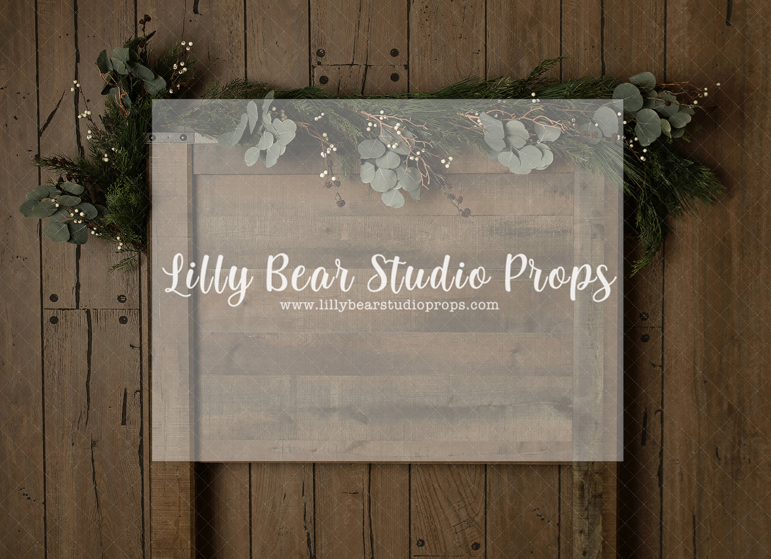 Holiday Wreath Headboard - Lilly Bear Studio Props, christmas, Cozy, Decorated, Festive, Giving, Holiday, Holy, Hopeful, Joyful, Merry, Peaceful, Peacful, Red & Green, Seasonal, Winter, Xmas, Yuletide