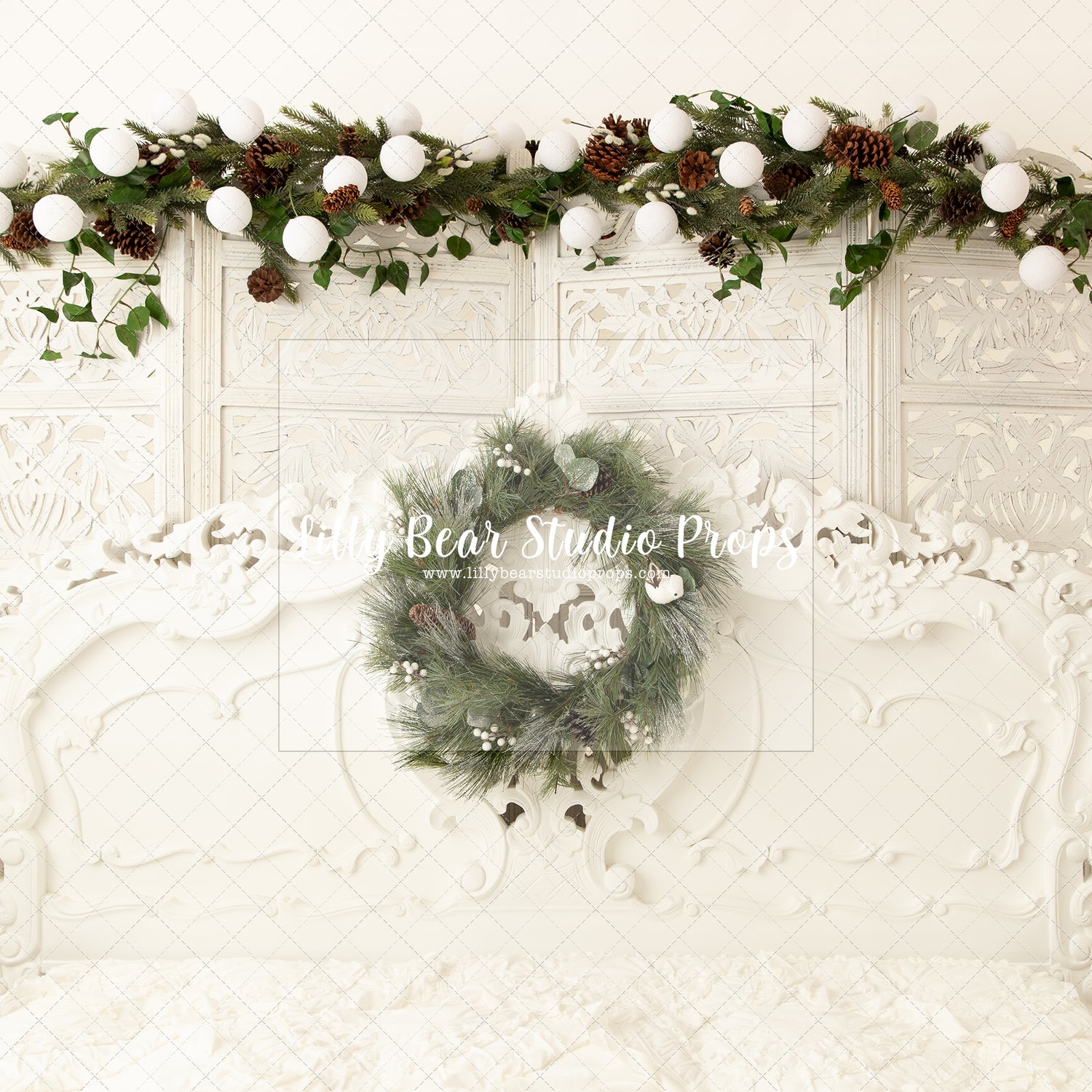 Holiday Wreath Headboard