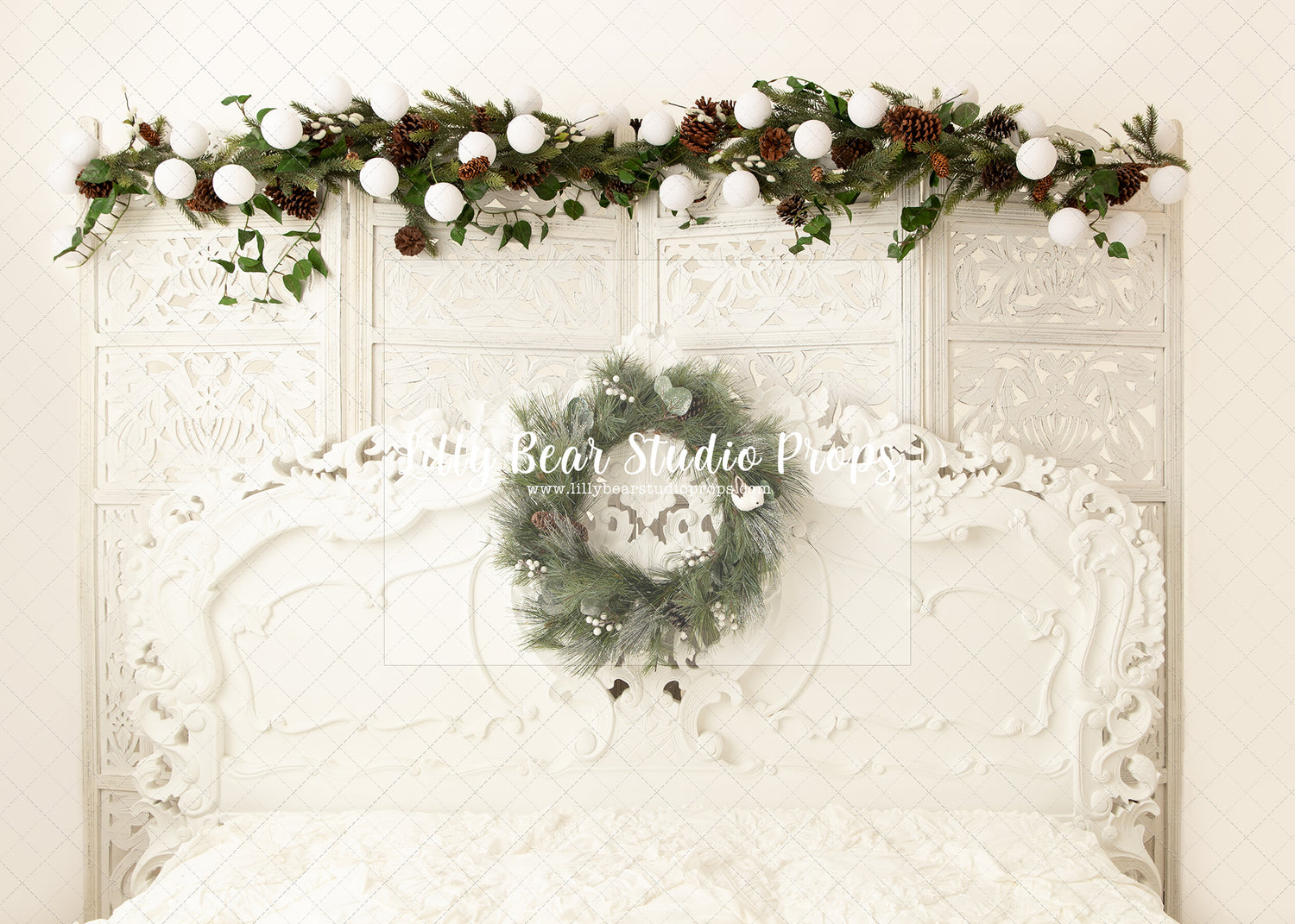 Holiday Wreath Headboard