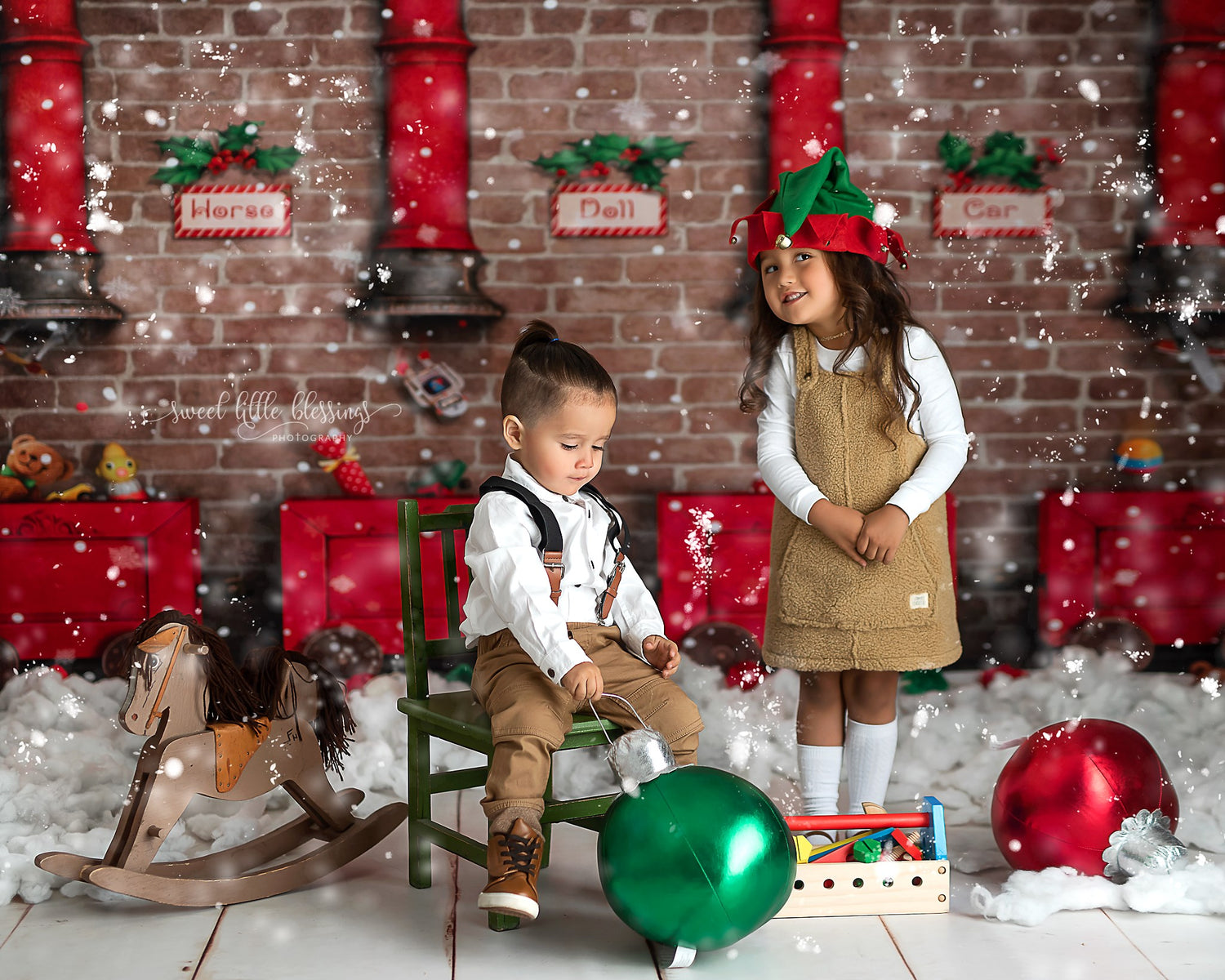 Toy Workshop by Lilly Bear Studio Props sold by Lilly Bear Studio Props, christmas - FABRICS - factory - seasonal - toy