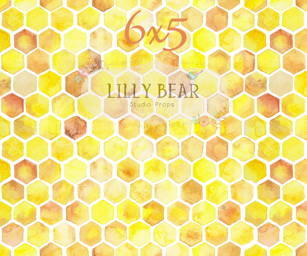 Honey Comb by Lilly Bear Studio Props sold by Lilly Bear Studio Props, bee hive - bees - FABRICS - honey - honey bees