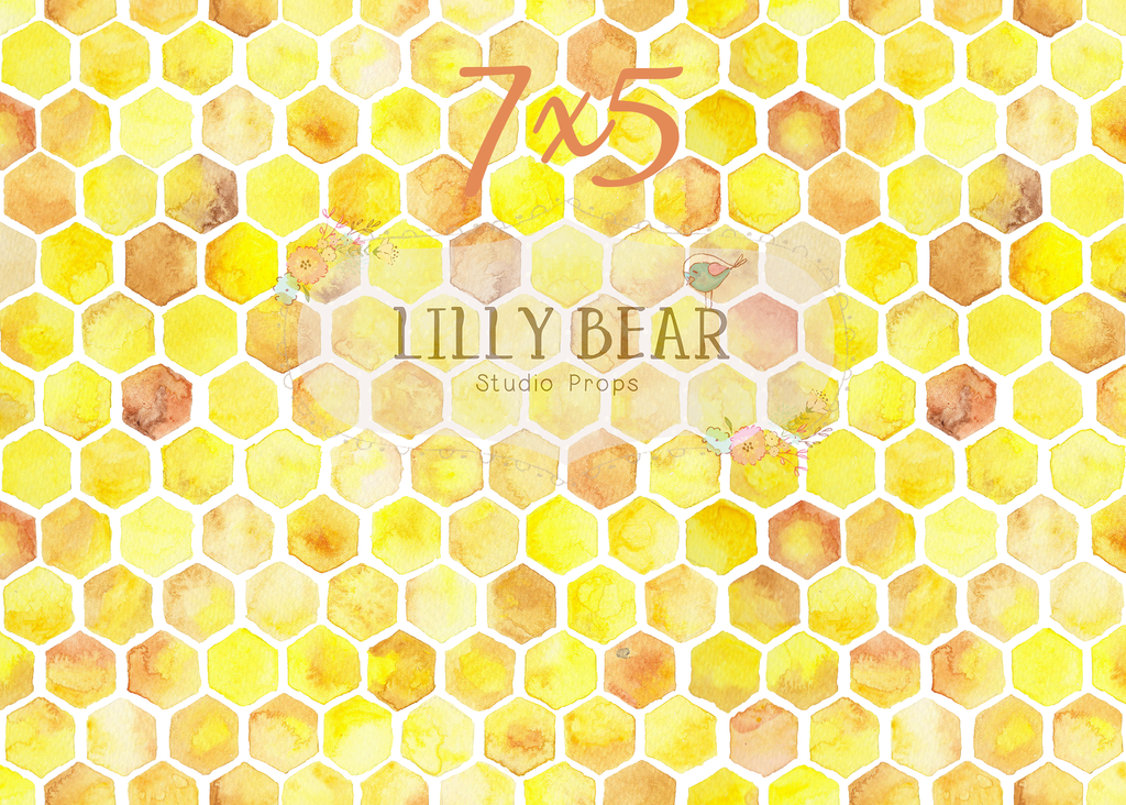 Honey Comb by Lilly Bear Studio Props sold by Lilly Bear Studio Props, bee hive - bees - FABRICS - honey - honey bees