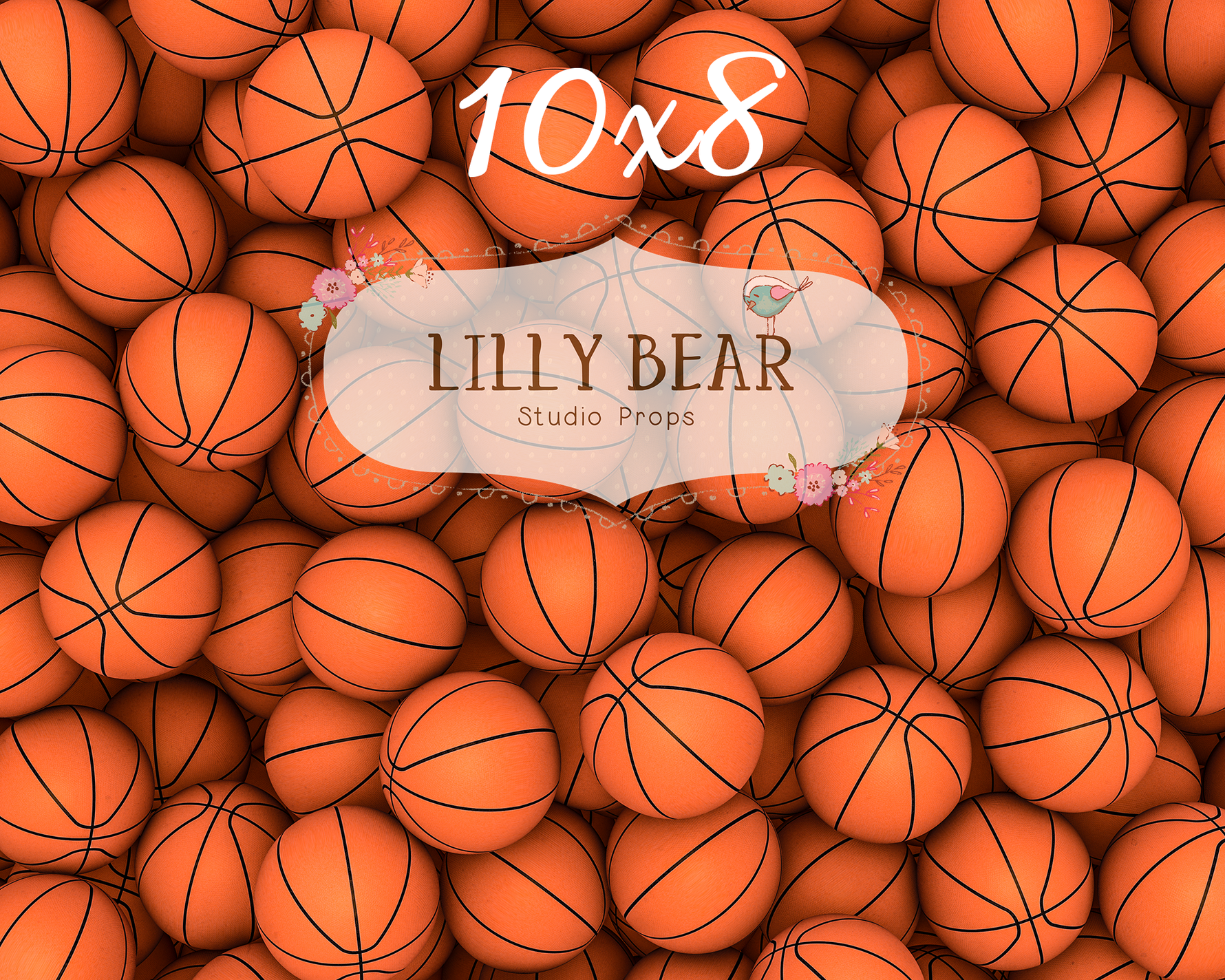 Hoops by Lilly Bear Studio Props sold by Lilly Bear Studio Props, balls - basketball - FABRICS - hoops