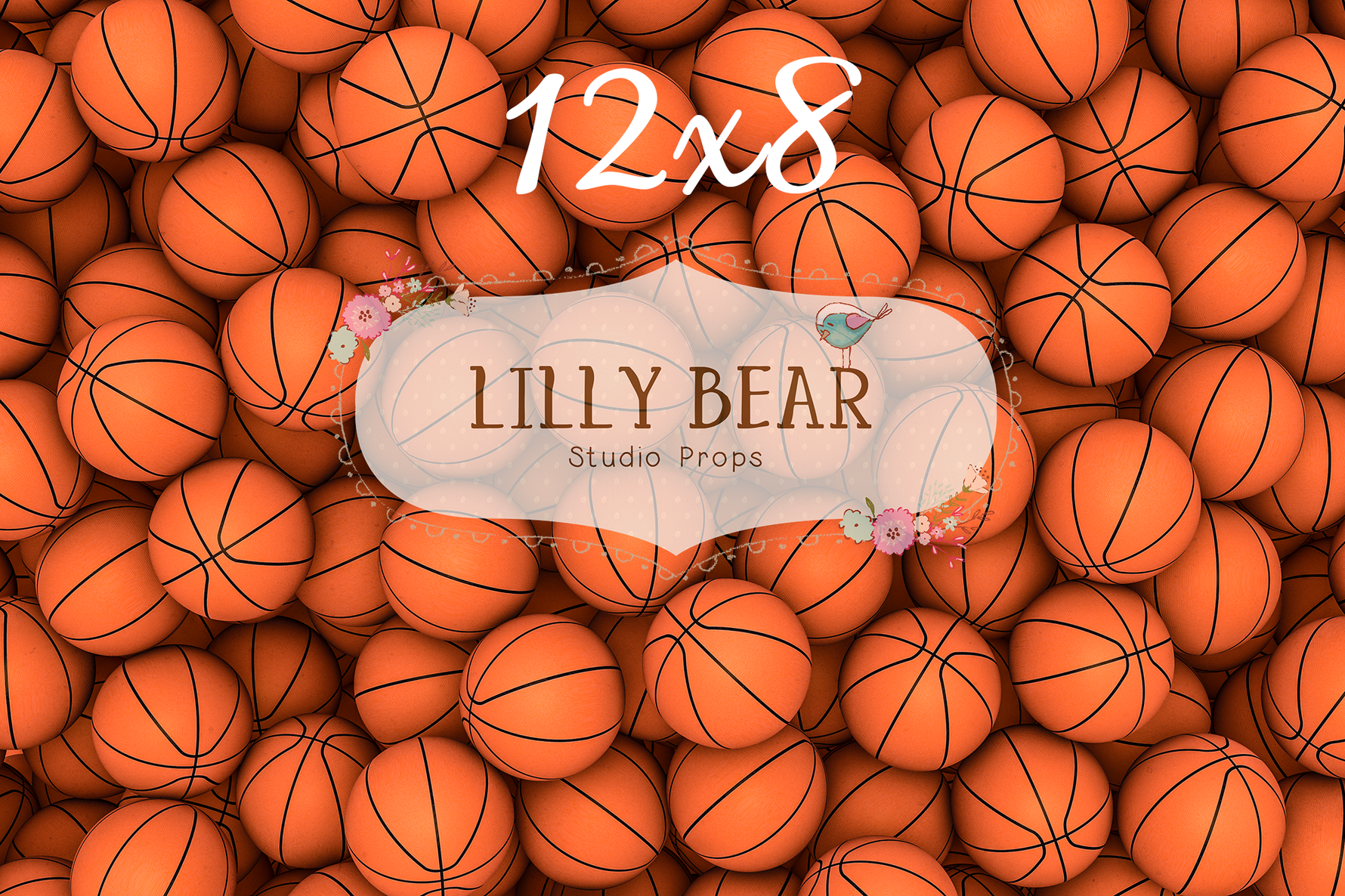 Hoops by Lilly Bear Studio Props sold by Lilly Bear Studio Props, balls - basketball - FABRICS - hoops