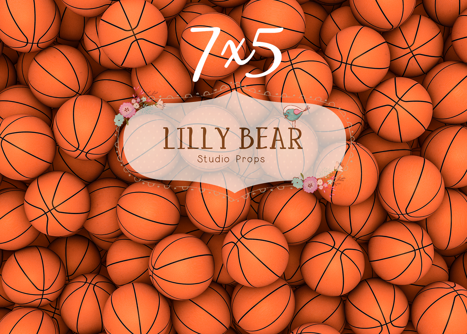 Hoops by Lilly Bear Studio Props sold by Lilly Bear Studio Props, balls - basketball - FABRICS - hoops