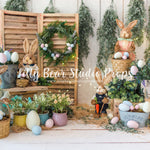 Hopping All The Way by Lilly Bear Studio Props sold by Lilly Bear Studio Props, blue floral - blue flower - blue flower