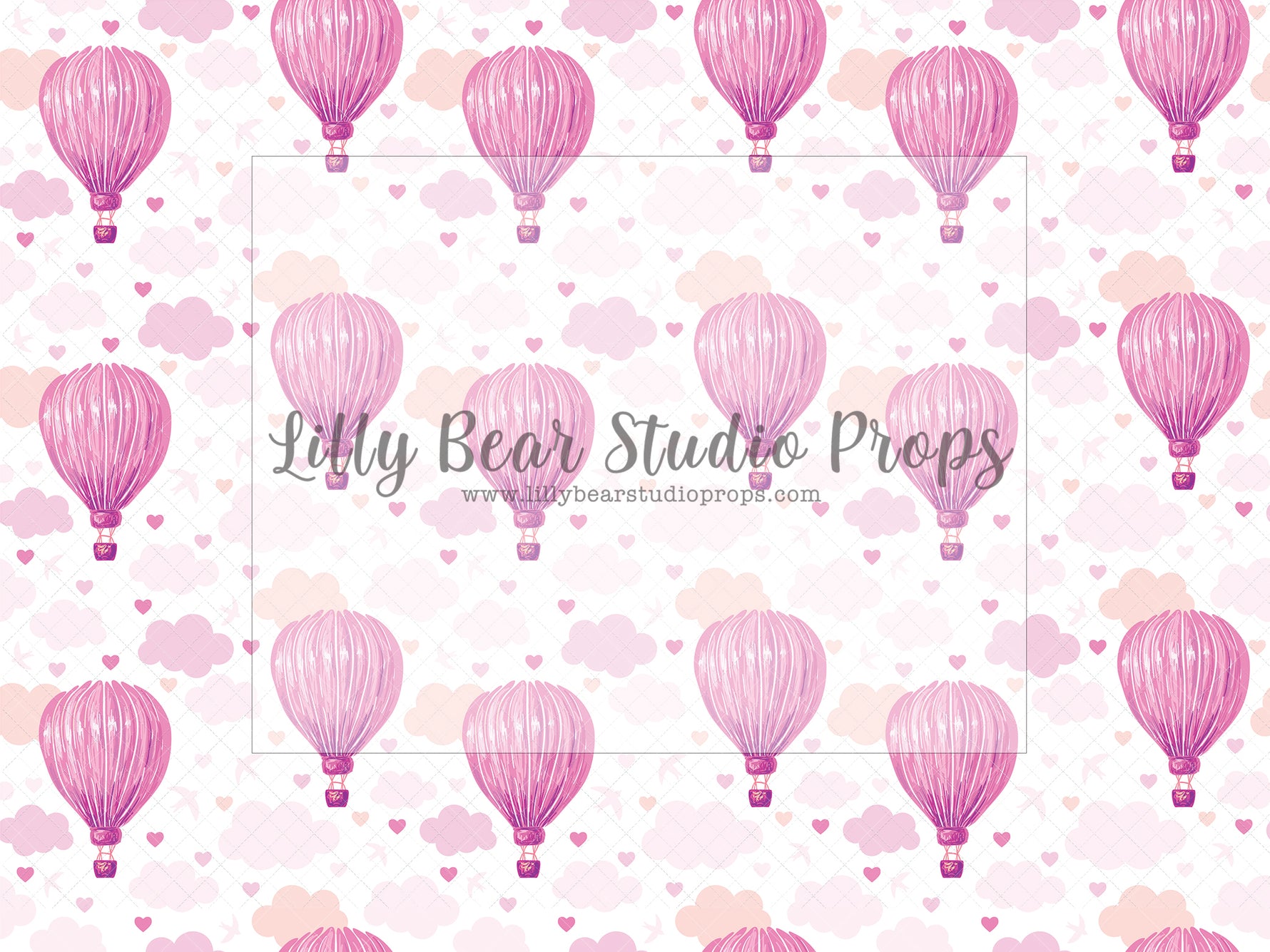 Hot Air Balloon Love - Lilly Bear Studio Props, all my heart, balloon hearts, be still my heart, candy hearts, cupid, FABRICS, girl, girls, heart, heart flowers, heart love, heart of gold, hearts, hearts and arrows, hearts bokeh, i love you, love, love is in the air, love shop, love wall, pastel hearts, pattern hearts, pink, pink balloon heart, pink heart, pink heart wall, pink hearts, valentine, valentines, valentines balloons, valentines day