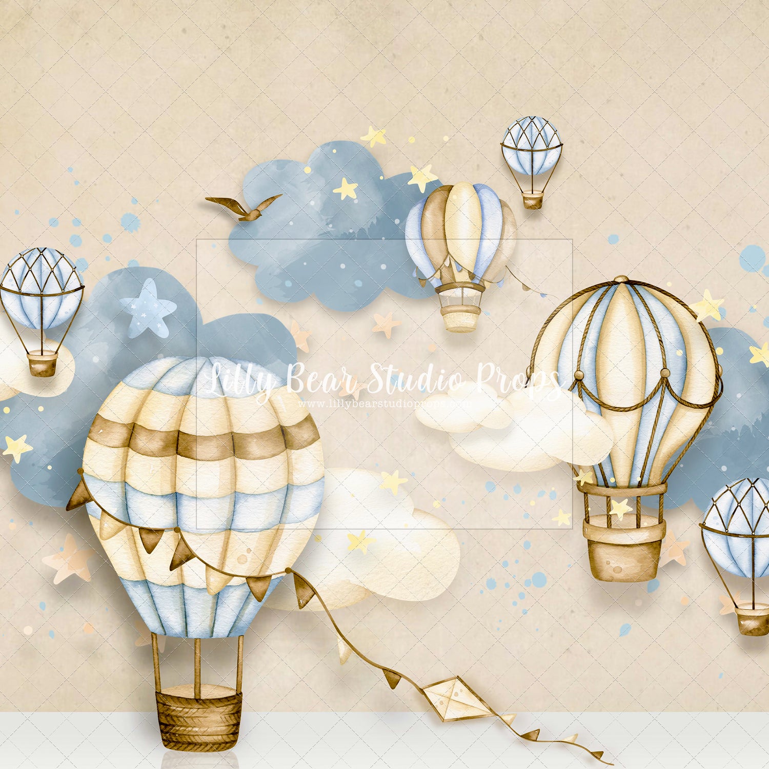 Hot Air Balloons (White Floor)