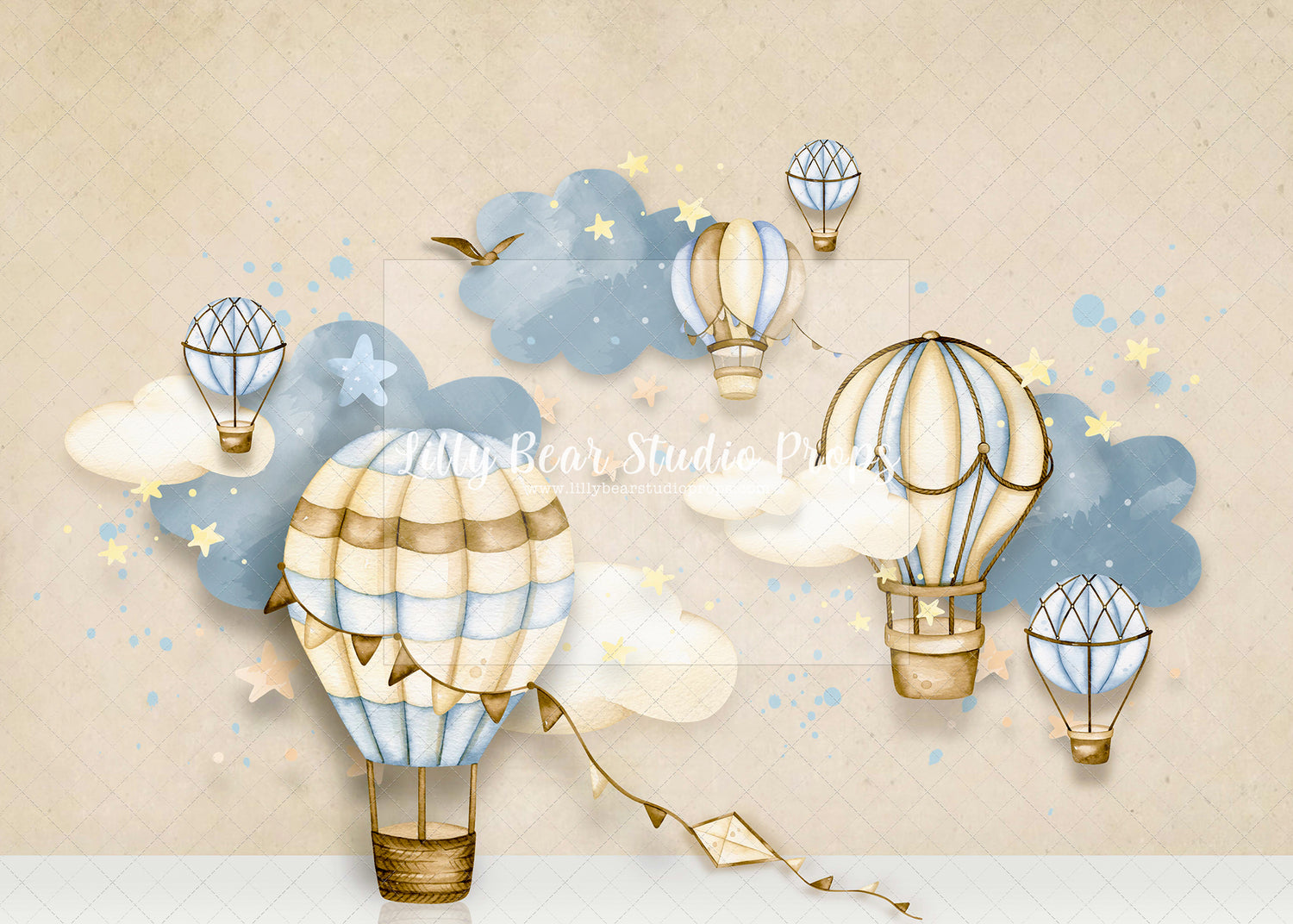 Hot Air Balloons (White Floor)