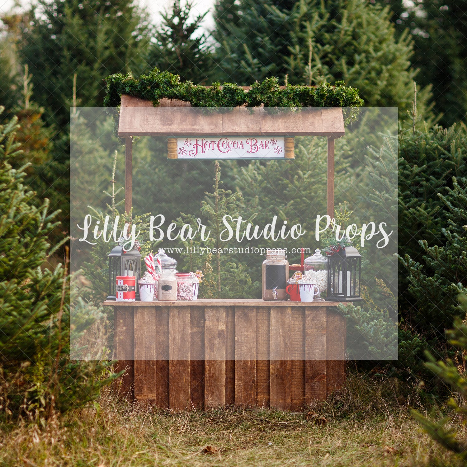 Hot Cocoa Bar - Lilly Bear Studio Props, christmas, Cozy, Decorated, Festive, Giving, Holiday, Holy, Hopeful, Joyful, Merry, Peaceful, Peacful, Red & Green, Seasonal, Winter, Xmas, Yuletide