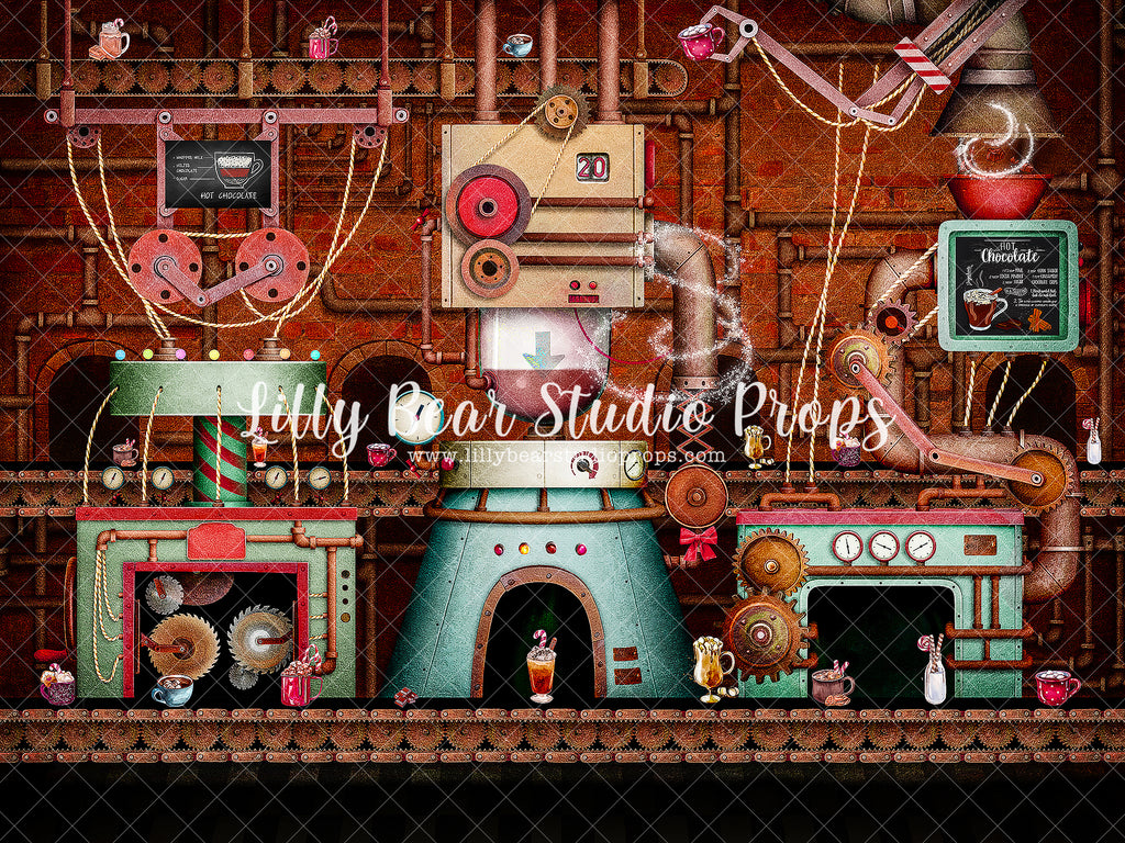 Hot Cocoa Factory by Brittany Ebany & Co. sold by Lilly Bear Studio Props, christmas - christmas carol - christmas cook