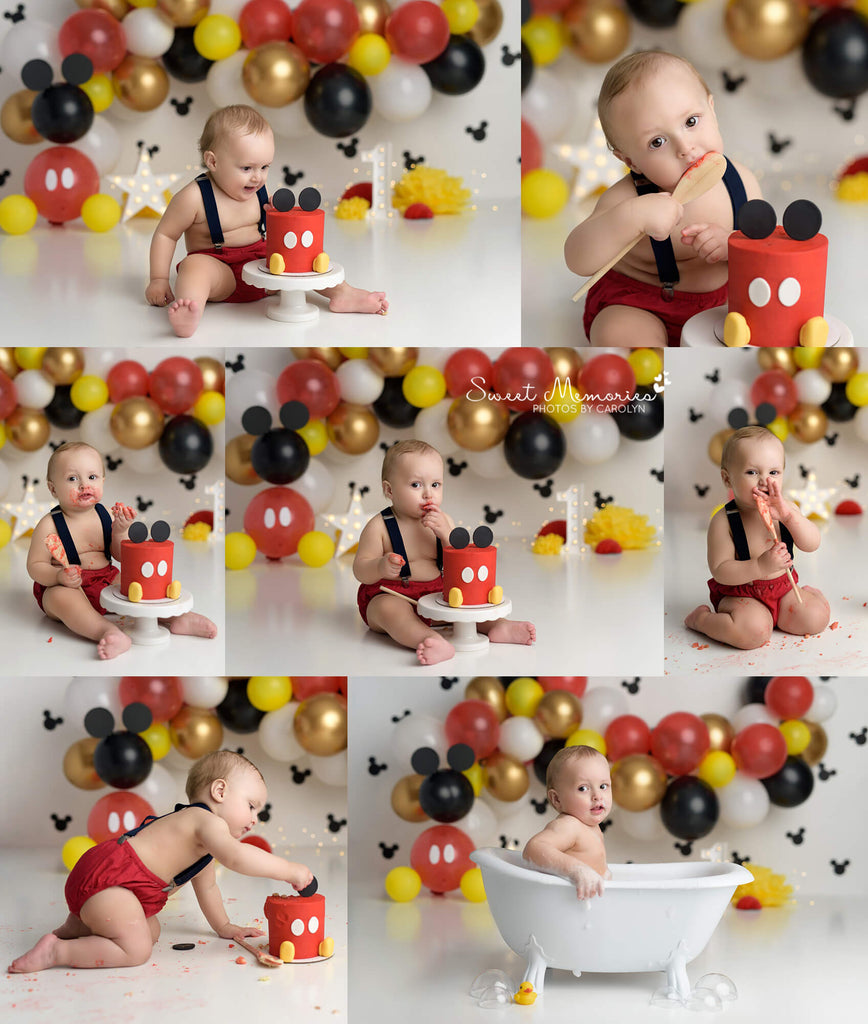 Hot Diggity Dog by Sweet Memories Photos By Carolyn sold by Lilly Bear Studio Props, balloon garland - balloons - cake