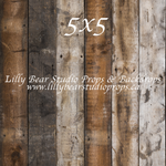 Hudson Vertical Wood Planks Floor by Lilly Bear Studio Props sold by Lilly Bear Studio Props, barn - barn wood - dark w