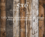 Hudson Vertical Wood Planks Floor by Lilly Bear Studio Props sold by Lilly Bear Studio Props, barn - barn wood - dark w
