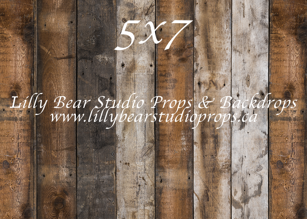 Hudson Vertical Wood Planks Floor by Lilly Bear Studio Props sold by Lilly Bear Studio Props, barn - barn wood - dark w