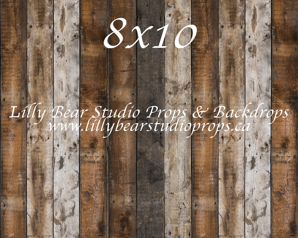 Hudson Vertical Wood Planks Floor by Lilly Bear Studio Props sold by Lilly Bear Studio Props, barn - barn wood - dark w
