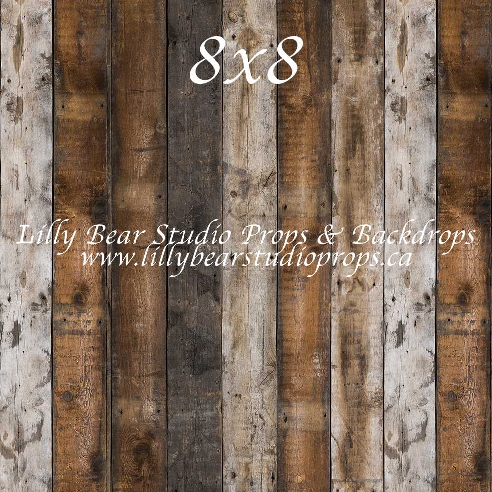 Hudson Vertical Wood Planks Floor by Lilly Bear Studio Props sold by Lilly Bear Studio Props, barn - barn wood - dark w