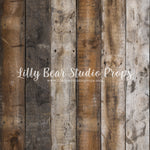 Hudson Vertical Wood Planks Floor by Lilly Bear Studio Props sold by Lilly Bear Studio Props, barn - barn wood - dark w
