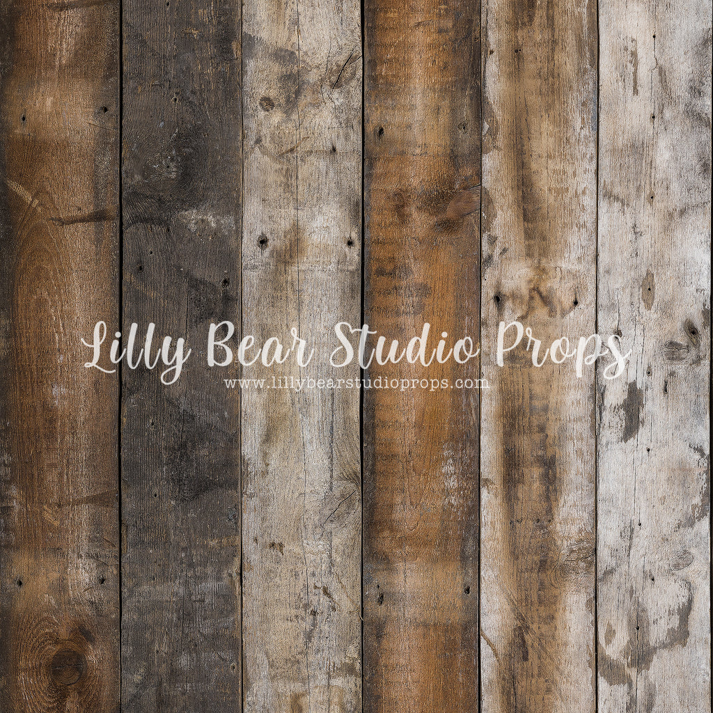 Hudson Vertical Wood Planks Floor by Lilly Bear Studio Props sold by Lilly Bear Studio Props, barn - barn wood - dark w