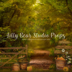 Hunny Forest - Lilly Bear Studio Props, daffodils, daisy, dried floral, FABRICS, fence, forest, forest entry, garden, garden entry, grass, grass garden, honey, honey bees, honey bucket, honey comb, honey flower, honey jar, rock garden, rustic door, rustic fence, spring, spring floral, spring garden, springtime, yellow flowers