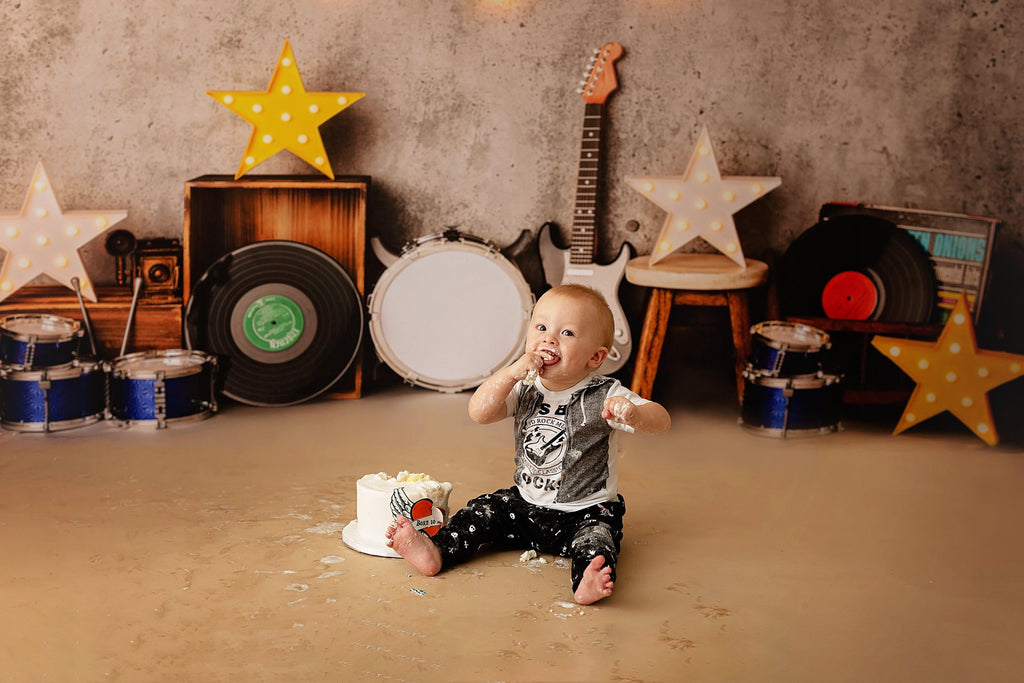 I Love Rock & Roll by Meagan Paige Photography sold by Lilly Bear Studio Props, FABRICS - music - musician - rock and r