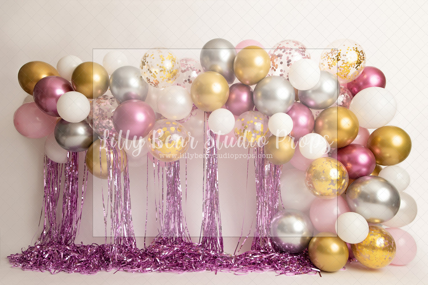 Mauve and Gold Pretty Party - Lilly Bear Studio Props, birthday, clouds, girl balloon garland, glitter gold, glitter pink, gold, gold and pink, gold confetti, gold pink glitter, gold stars, lantern, moon, moon and stars, moon stars and clouds, pink glitter & gold, pink gold and mauve
