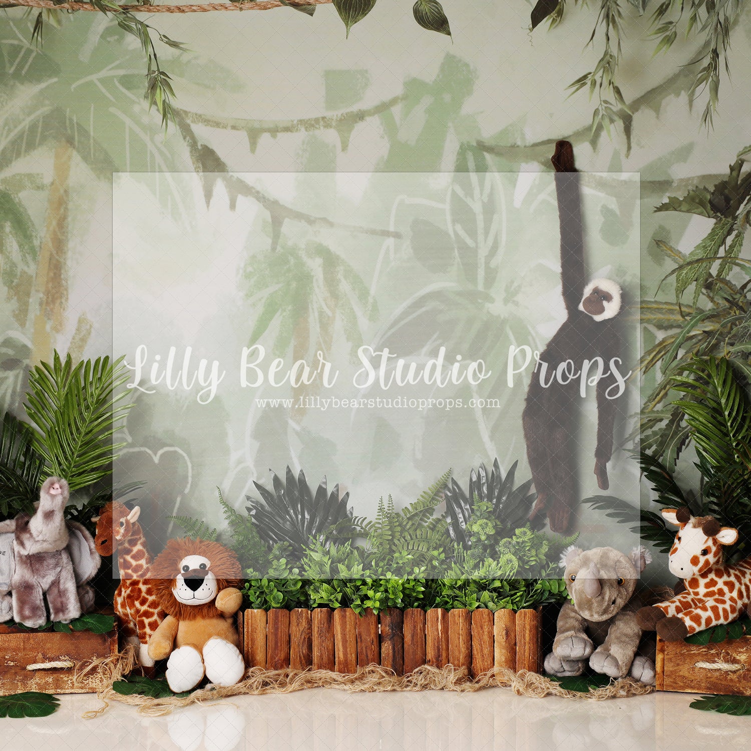 It's a Jungle Mungle - Lilly Bear Studio Props, baby jungle, daisy, daisy floral, daisy flowers, daisy garden, daisy garland, elephant jungle, floral garden, flower vines, garden, garden tea party, into the jungle, jungle, jungle animals, jungle book, jungle leaves, jungle one, jungle party, jungle safari party, jungle vines, rainforest jungle, spring garden, vines, welcome to the jungle, wild jungle