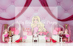I'm a Barbie Girl - Lilly Bear Studio Props, barbie, barbie balloons, barbie doll, barbie girl, pink and black, Wrinkle Free Fabric